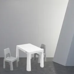 Toyz zestaw STOLIK DZIECIĘCY +2 KRZESŁA MONTI GREYGREY