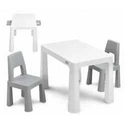 Toyz zestaw STOLIK DZIECIĘCY +2 KRZESŁA MONTI GREYGREY