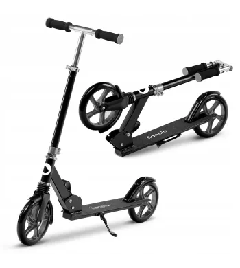 Lionelo hulajnoga z amortyzatorem 100kg Luca Black Graphite