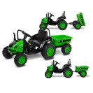 Toyz Traktor na akumulator z przyczepką Caretero Hector green