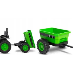 Toyz Traktor na akumulator z przyczepką Caretero Hector green