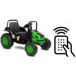 Toyz Traktor na akumulator z przyczepką Caretero Hector green