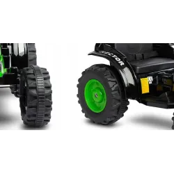 Toyz Traktor na akumulator z przyczepką Caretero Hector green