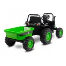 Toyz Traktor na akumulator z przyczepką Caretero Hector green
