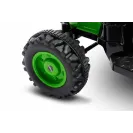 Toyz Traktor na akumulator z przyczepką Caretero Hector green