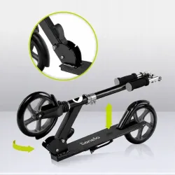 Lionelo hulajnoga z amortyzatorem 100kg Luca Black Graphite