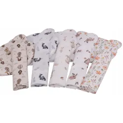 Infantilo KOMPLET KOCYK+PODUSZKA BAMBUSOWY Little Flower Infantilo KOMPLET KOCYK+PODUSZKA BAMBUSOWY Little Flower