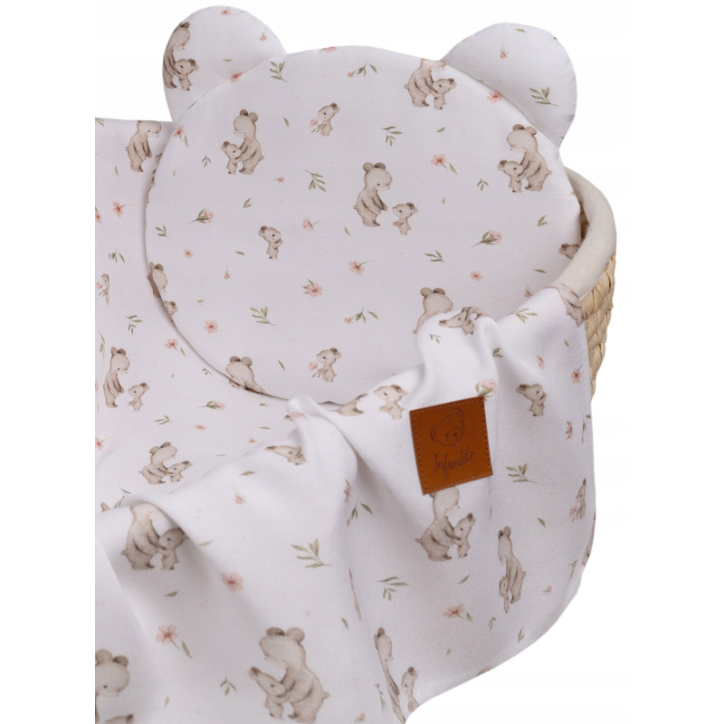 Infantilo KOMPLET KOCYK+PODUSZKA BAMBUSOWY Mommy Bear