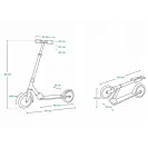 Lionelo hulajnoga z amortyzatorem 100kg Luca Black Graphite