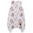 Infantilo śpiworek do spania Z NOGAWKAMI kids BUNNY STAR