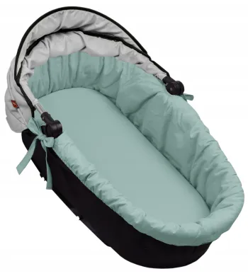 Infantilo wkład do wózka gondoli gładki z materacykiemi laurowy