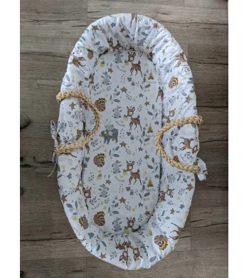 Infantilo wkład do wózka gondoli z materacykiem wyściółka sarenki