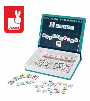 Magnetibook Janod Magnetyczna Układanka Alfabet dla Dzieci