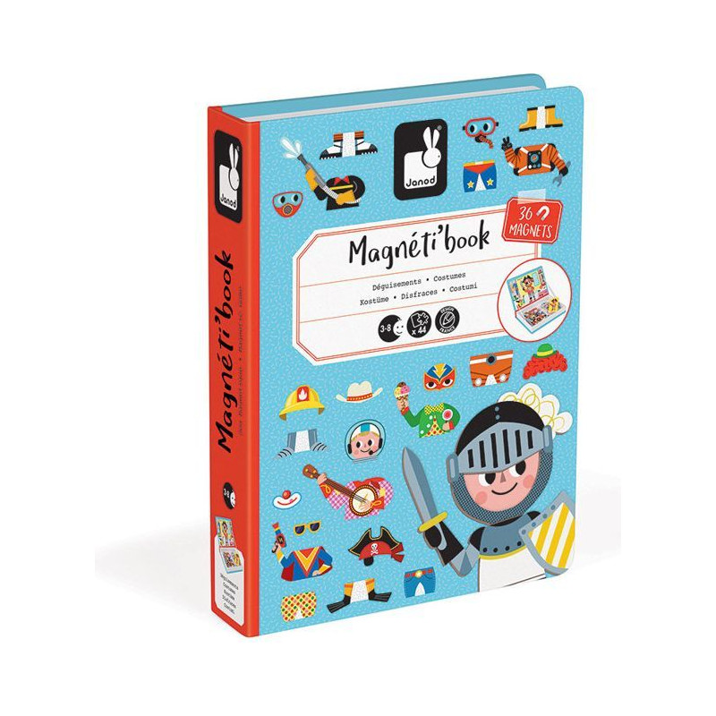 Magnetibook Janod Magnetyczna Układanka Kostiumy chłopiec