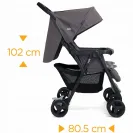 JOIE bliźniaczy wózek spacerowy AIRE TWIN DWUSTRONNE WKŁADKI PEBBLE