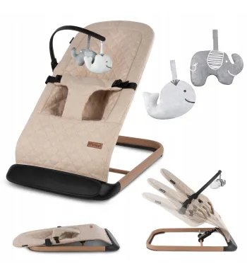 KIDWELL LEŻACZEK BUJACZEK LARO SKŁADANY Beige/Wooden