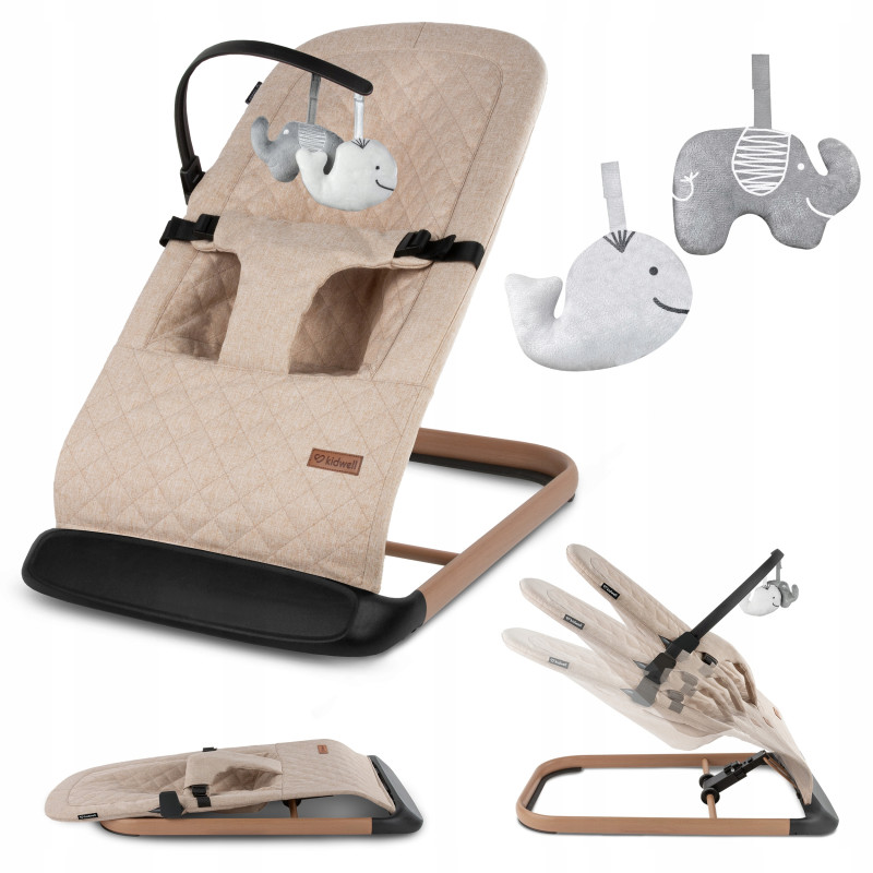 KIDWELL LEŻACZEK BUJACZEK LARO SKŁADANY Beige/Wooden