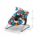 Kinderkraft Leżaczek bujaczek dla niemowląt CALMEE Happy Shapes