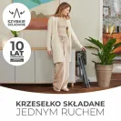 Krzesełko do karmienia dla dzieci składane tacka FOLDEE Kinderkraft