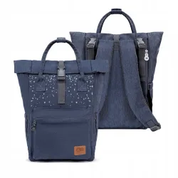 Pojemna Torba do Wózka PLECAK Organizer 3w1 MOLLY Kinderkraft Moonpack CONFETTI DENIM