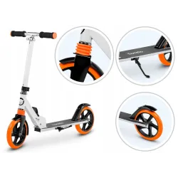 Lionelo hulajnoga z amortyzatorem 100kg Luca White orange