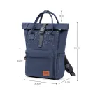 Pojemna Torba do Wózka PLECAK Organizer 3w1 MOLLY Kinderkraft Moonpack CONFETTI DENIM