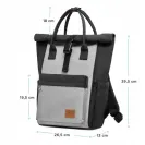 Pojemna Torba do Wózka PLECAK Organizer 3w1 MOLLY Kinderkraft Moonpack  grey