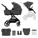 Kinderkraft Wózek Dziecięcy Wielofunkcyjny Spacerówka 2w1 YOXI Szary