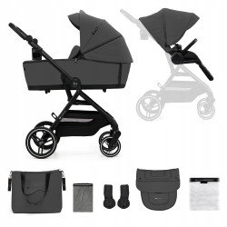 Kinderkraft Wózek Dziecięcy Wielofunkcyjny Spacerówka 2w1 YOXI Szary
