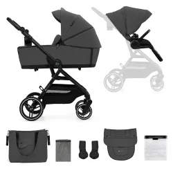 Kinderkraft Wózek Dziecięcy Wielofunkcyjny Spacerówka 2w1 YOXI Szary Kinderkraft Wózek Dziecięcy Wielofunkcyjny Spacerówka 2w1 YOXI Szary