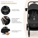 Kinderkraft Wózek Dziecięcy Wielofunkcyjny Spacerówka 2w1 YOXI Szary