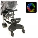 Uniwersalna dostawka do Wózka 2w1 z Siedziskiem Kółka LED
