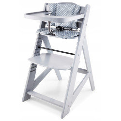 Moby System Krzesełko do karmienia 87 x 58 x 45 cm WOODY GREY