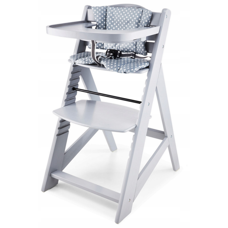 Moby System Krzesełko do karmienia 87 x 58 x 45 cm WOODY GREY