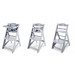 Moby System Krzesełko do karmienia 87 x 58 x 45 cm WOODY GREY