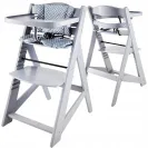 Moby System Krzesełko do karmienia 87 x 58 x 45 cm WOODY GREY