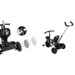 Rower trójkołowy HyperMotion TOBI VECTOR HYP czarny Rower trójkołowy HyperMotion TOBI VECTOR HYP czarny