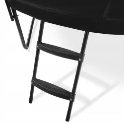 Trampolina Dla Dzieci Ogrodowa 305 z Drabinką i Siatką Szybkoschnąca 100kg 10FT Trampolina Dla Dzieci Ogrodowa 305 z Drabinką i Siatką Szybkoschnąca 100kg 10FT