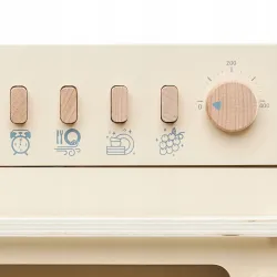 Mamabrum Drewniana zmywarka do naczyń z akcesoriami MAM154