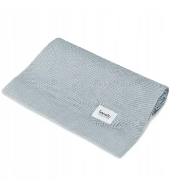 Lionelo Bamboo Blanket KOCYK BAMBUSOWY Otulacz 75x100cm Grey