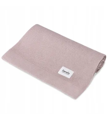 Lionelo Bamboo Blanket KOCYK BAMBUSOWY Otulacz 75x100cm Pink