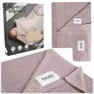 Lionelo Bamboo Blanket KOCYK BAMBUSOWY Otulacz 75x100cm Pink