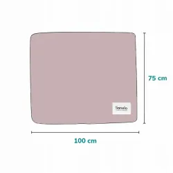 Lionelo Bamboo Blanket KOCYK BAMBUSOWY Otulacz 75x100cm Pink