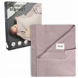 Lionelo Bamboo Blanket KOCYK BAMBUSOWY Otulacz 75x100cm Pink