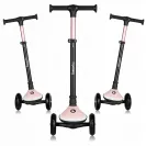Hulajnoga trójkołowa 50kg LED Lionelo Mey  Pink Rose