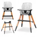 KRZESEŁKO do karmienia Lionelo MONA 4w1 Black Onyx