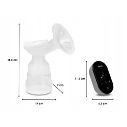 Lionelo Fidi GO poręczny laktator elektryczny dwufazowy Grey