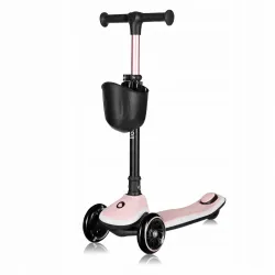 Hulajnoga trójkołowa 50kg LED Lionelo Mey Pink Rose Hulajnoga trójkołowa 50kg LED Lionelo Mey Pink Rose