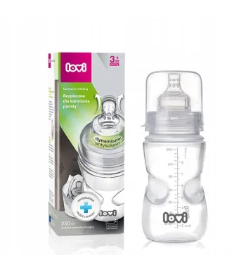 Butelka Lovi antykolkowa samosterylizująca średni przepływ 250ml 3+ 21/571