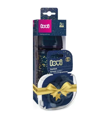 LOVI zestaw STARDUST butelka 240 + smoczki 0354